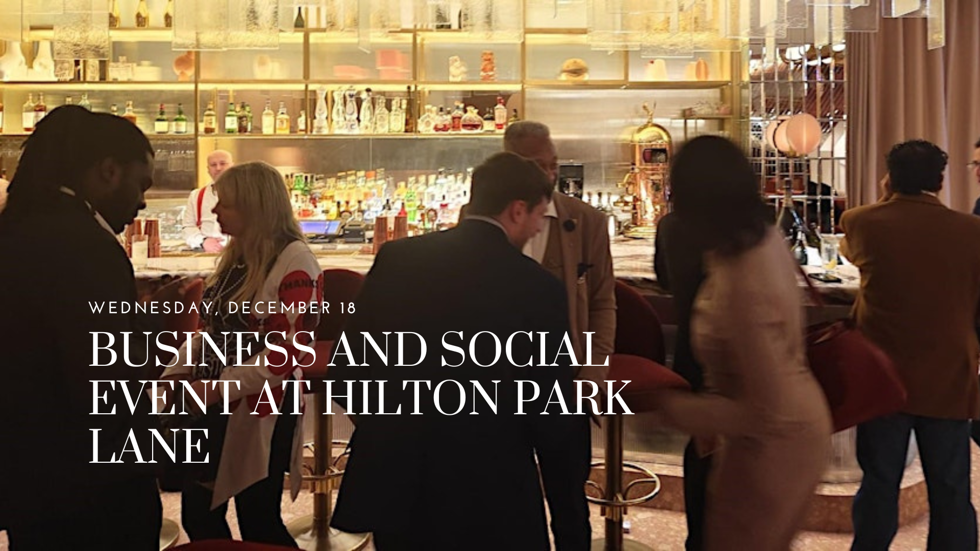 People from business sector networking in London 