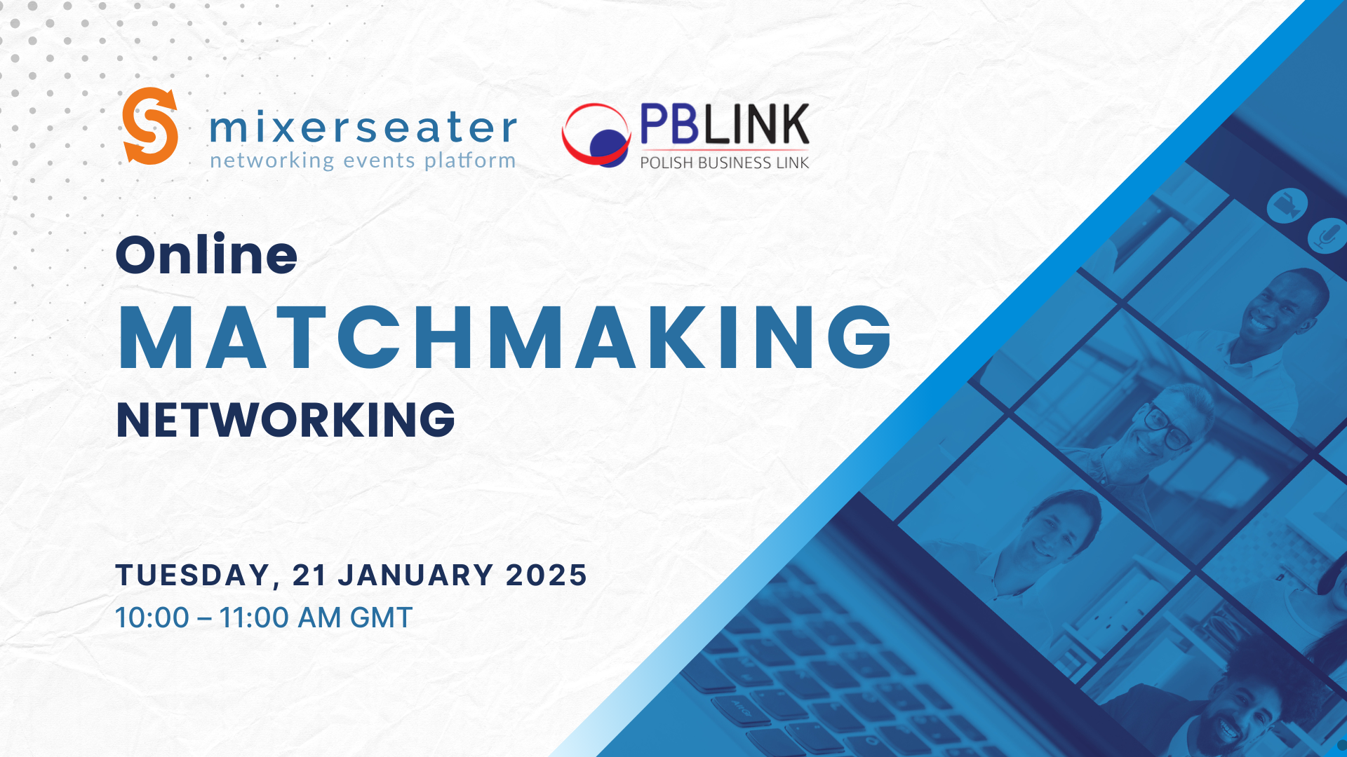 PBLINK MixerSeater Matchmaking Online Event